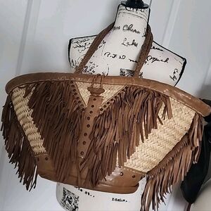 en shalla bag Sreaw With Fringe
